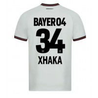 Billiga Bayer Leverkusen Granit Xhaka #34 Borta fotbollskläder 2023-24 Kortärmad